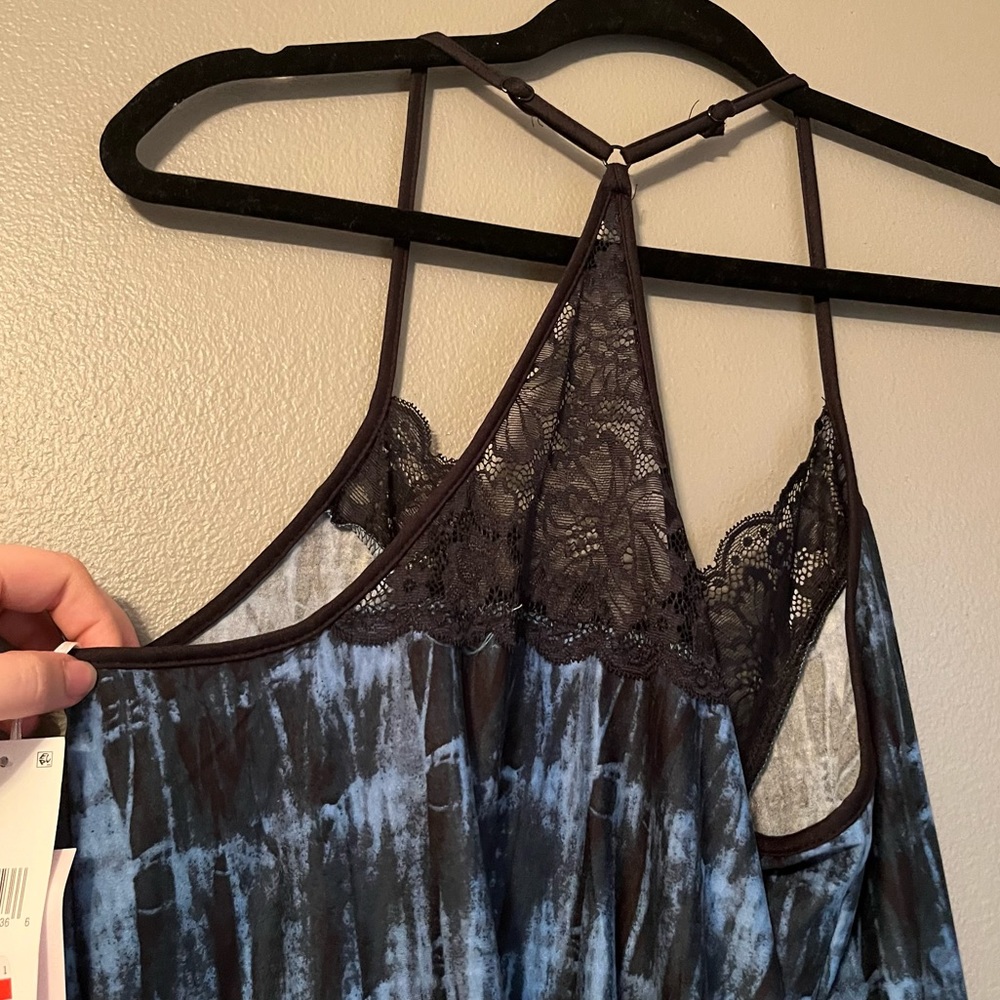 NWT Linea Donatella Sz Small Turquoise Tie Die Nightie! - Picture 7 of 8